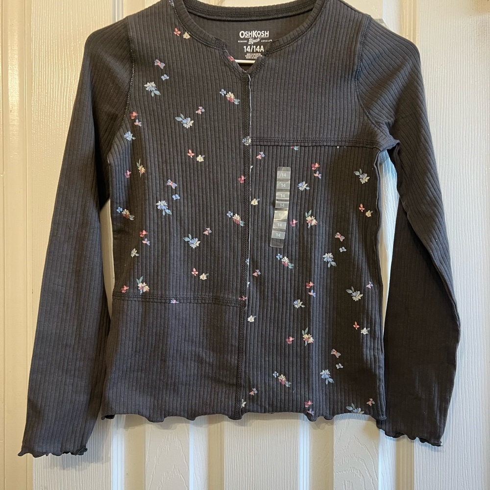 OshKosh Girls Size 14 long Sleeve Shirt